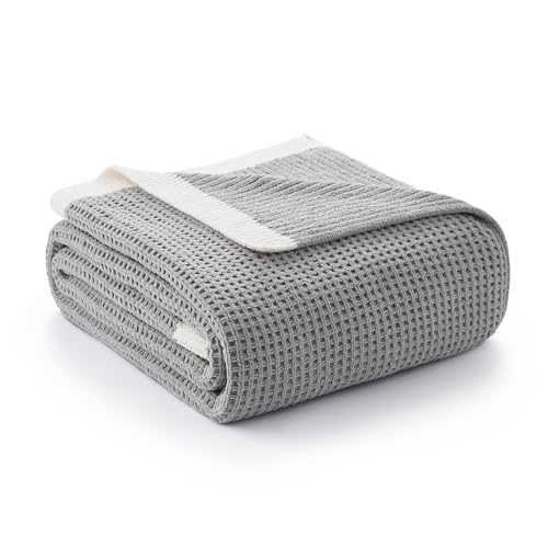 Am&eacute;lie Home Chenille Throw Blanket, Soft Cozy Waffle Throw for Couch & Sofa, Warm Yet Lightweight...
