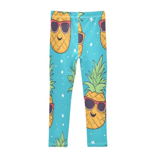 Bolaz Toddler Girls Leggings Printed Yoga Pants Leggings Cartoon Glasses Pineapple for Kids2