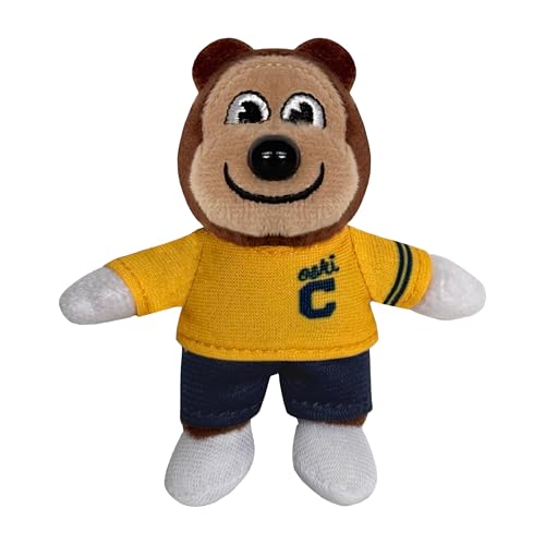 Bobbi-Dobbiez Attachable Plushie University of California (Berkeley) Oski Mascot Attaches to Backpacks Bags Shoes Water Bottles and More