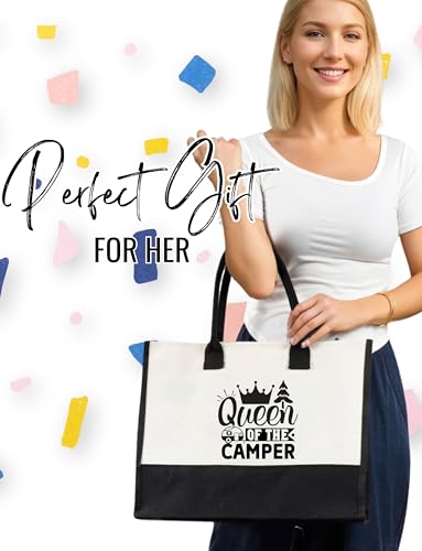 Bolso Tote de Lona InnoBeta con Cierre y Correa miniatura 4