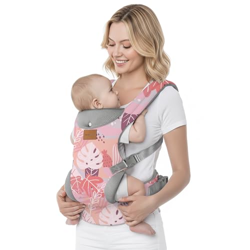 Image of YooxArmor Baby Carrier, Ergonomic Adjustable Toddler Carriers for 7-33 Lbs, Cozy Lightweight Infant Carrier with Neck Support, Baby Chest Carriers with Lumbar Support for Parents (3-36 Months)