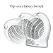 Optimus H-1322 Portable 2-Speed Fan Heater with Thermostat , White