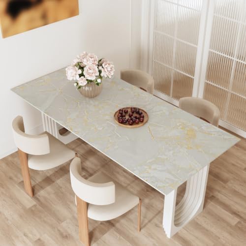 CRE8TIVE Light Grey Gold Marble Contact Paper for Cabinets Drawers 12"x80" — 사진 7