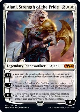Magic: The Gathering - Ajani, Strength of The Pride - Foil - Core Set 2020