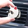 French Bulldog Sunglasses Aromatherapy Essential Oil Diffuser, White Gypsum Air Freshener Vent Clip Locket Car Oil Diffuser Air Vent Decorations for Car, Living Room, Office #1