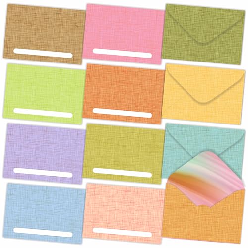 Mini enveloppes protectrices pour cartes cadeaux et de visite 60 unités