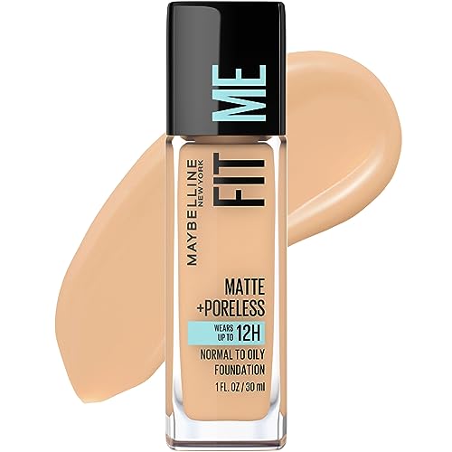 Maybelline Fit Me Matte + Poreless Liquid Foundation 1-oz glass dropper bottle