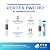 Vertex PWC Reverse Osmosis Water Filter Replacement Kit 3-stage Filters - 50 GPD RO Membrane Cartridge for Under Sink Drinking Water System