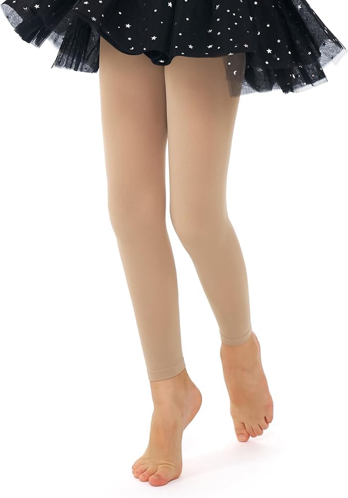 Image of Brachy Girls' Ankle Length Sheer Tights, Stretchable Hosiery Stockings for Kids, Comfortable Pantyhose for Dresses, Skirts, School, Dance & Special Occasions-(BABYCUTWIN1)