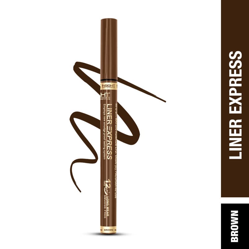 INSIGHT Cosmetics Liner Express Eye Pen, Black(Matte), 1.5g (Black) (Brown) - Image 2