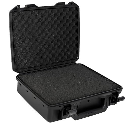 TORIBIO Hard Carrying Case with Customizable Foam 12x10x4.4 case
