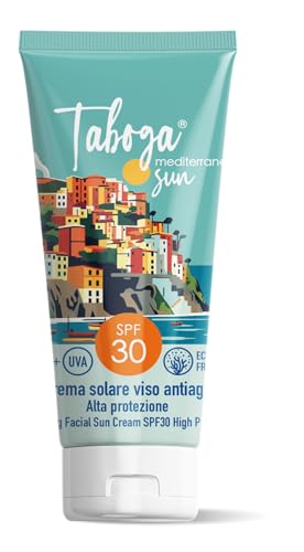 Taboga Mediterranean Sun Crema Solare Viso Antiage, Made In Italy, 50Ml (Sfp 30)