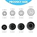 Gas Stove Burner Caps Set, 4PCS Cooker Hat Set Metal Cooker Hat Replacement Kit High Performance Cooker Lids for Gas Stove Burners, 1 Large 1 Small and 2 Middle