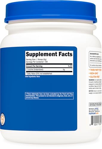 Nutricost Pure L-Leucine Powder