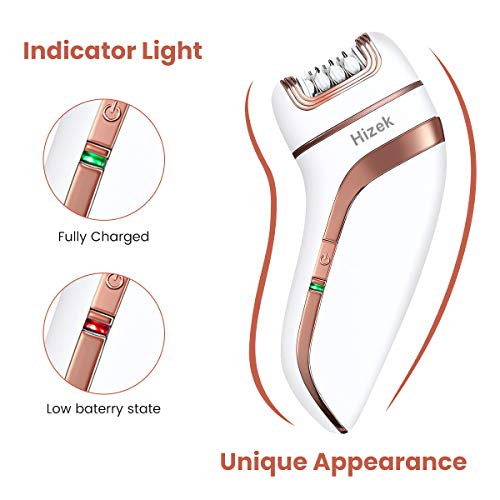 Electric Shaver for Women, Hizek 3 in 1 Epilator Hair Remover Cordless【2021Newest】Including Electric Razor, Foot Callus Remover, Rechargeable Lady Shaver Bikini Trimmer for Arm, Armpit, Bikini, Leg