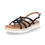 Obermaterial: Leder ara Damen Jamaika Sandal, SCHWARZ, 40 EU