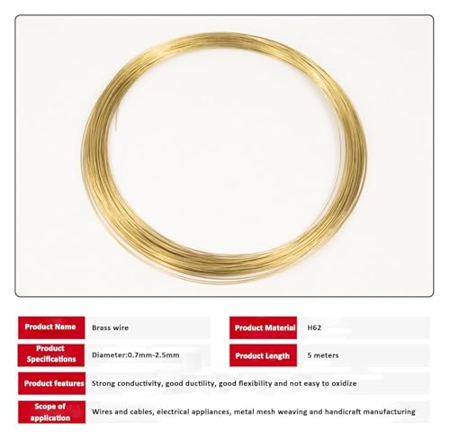 Fil de laiton 2,5mm idéal pour modeler des bijoux faits main - 4