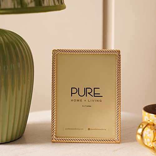 Pure Home + Living Aura Rose Gold Plated Photo Frame, Tabletop Photo Frame,Decorative Picture Frames For Home Décor, Office Desk, Bedroom & Living Room (5X7 Inches, Pack Of 1) (B0BG2SDT4Y) Amazon Price History, Amazon Price Tracker