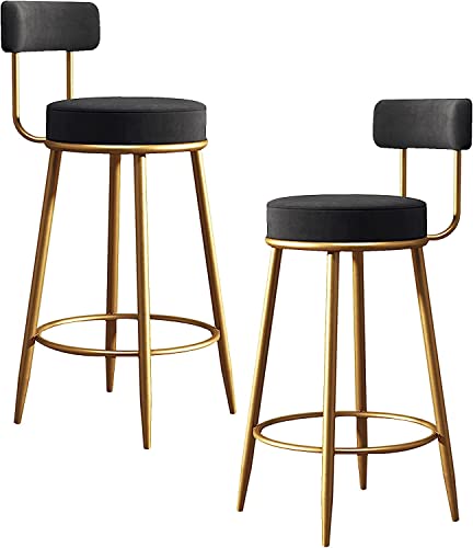 Tabourets de bar en velours ultra confortables pour îlot de cuisine