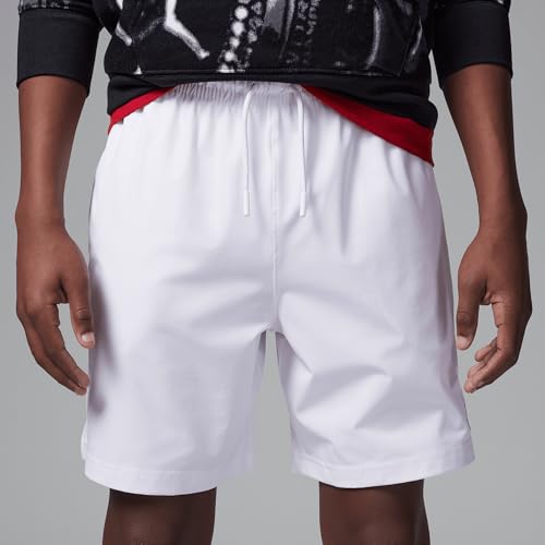 Jordan Big Kids' Jumpman Woven Play Shorts (White, 95D817-001)2