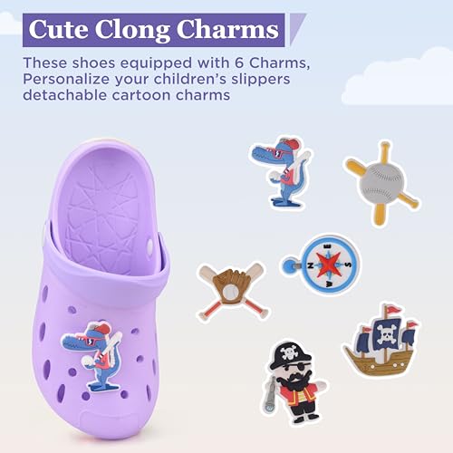 Image of Kids Girls Boys Clogs Garden Shoes Toddler Beach Summer Slides Slippers Indoor Outdoor Children Water Shower Pool Sandals for Toddler /Little Kid
