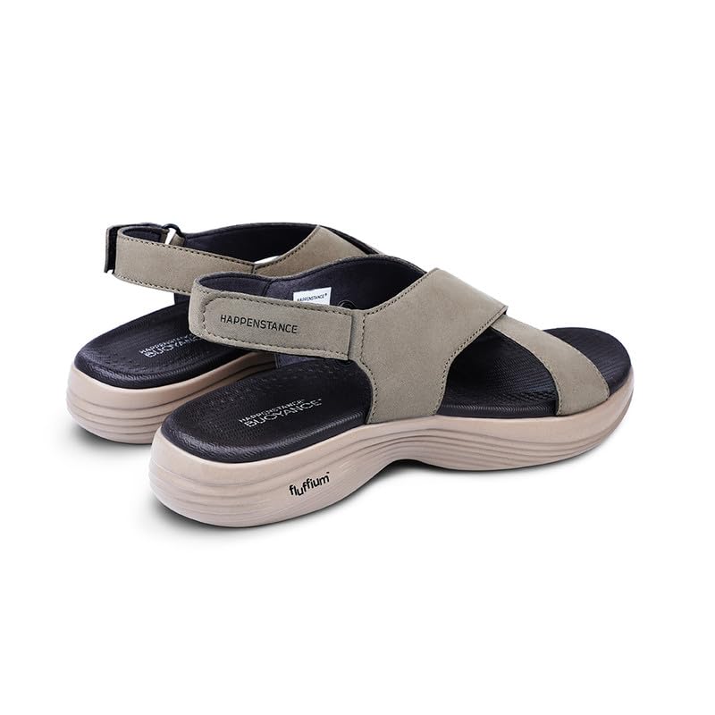 Image of HAPPENSTANCE | Grace | Velcro Closure Sandals for Women - Simple and Comfortable