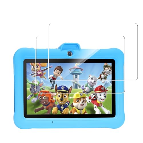 [2 Pack]Screen Protector for TABTIVI 7 Inch Android Kids Tablet/TABTIVI K7083 Tempered Glass,Ultra Resistant,Anti Fingerprints,HD Clear,No Bubbles,9H Hardness Protector Film Tempered Glass,Transparent - Image 4