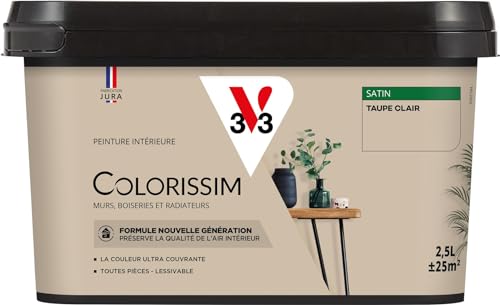 V33 Peinture multi-supports Colorissim® Taupe clair satin 2,5L
