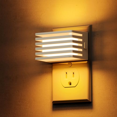 L LOHAS LED Modern Plug in Night Light with Dusk to Dawn Sensor