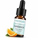Aceite Esencial de Naranja 10 ml – 100% Puro y Natural – Ideal para Difusor, Aromaterapia, Masaje y Cosmética – Essenciales