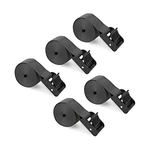 Folgtek 5 paquetes de correas portátiles, resistentes a los rayos ultravioleta y plegables para el montaje de cámaras de seguimiento y caza, correas de fibra de nylon, 145 cm