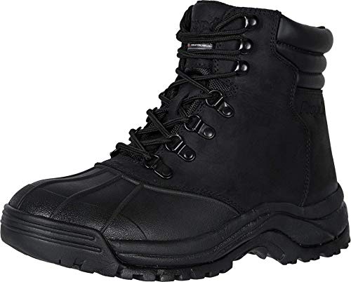 Image of Propet Mens Blizzard Mid Round Toe Snow Casual Boots Ankle - Black