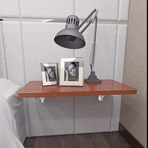 Image of YUMORE Folding Shelf Brackets, 8 Inch Heavy Duty L Bracket, White, 2 Pack | High-Quality Metal, Easy to Install, DIY Collapsible Shelf Bracket for Workbench Folding Table Hinge, Max Load: 300lb