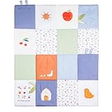 FORMAT UND DICKE: Mit einer Größe von 130x100 cm und einer luxuriösen Polsterung von 2 Zentimetern bietet diese Matte die perfekte weiche Oberfläche für Ihr Baby zum Spielen und Entspannen.