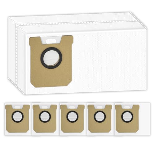 Image of (6 Pack) Replacement Dust Bags for Tapo RV50 Pro Omni Robot Vacuum Cleaner | Disposable Vacuum Bag Accessories, Dust Bag, Canister Bags, Filter Bags