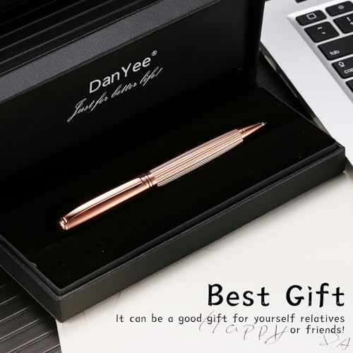 Ballpoint-PenEssential-Business-Nice-PensMetal-pen-Smooth-writing-stylish-design-effortless-writingLuxury-pens-with-gift-case-for-Men-Women-Rosegold