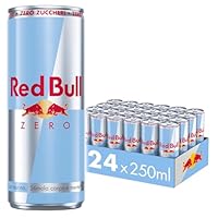 Red Bull Energy Drink, Zero Calorie, 250 ml (24 Lattine)