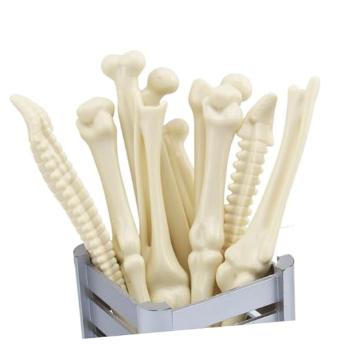 JEWEDECO 10 Piezas Bolígrafos de Bola con Diseño de Hueso Tinta Negra Paquete de Unidades Bolígrafos Creativos para Médicos Enfermeras y Oficina