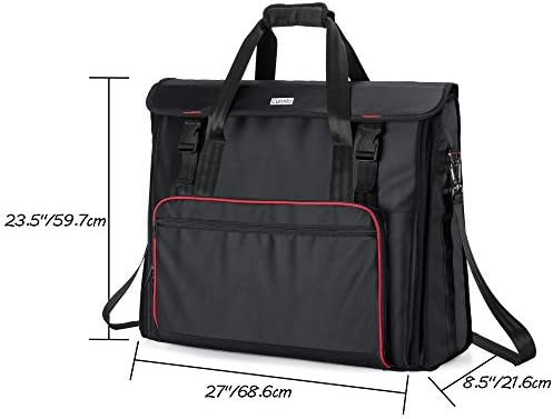 CURMIO Travel Bag Compatible with Apple iMac 27'' Desktop Computer, Portable Carrying Case Compatible with iMac 27-inch Monitor and Accessories, Black (Patent Pending)