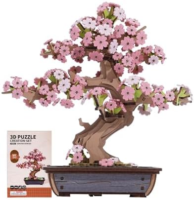 Rowood Quebra-cabeças de madeira 3D para adultos, conjunto de con...