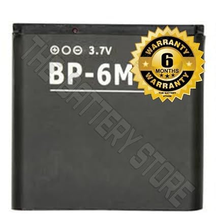Image of THE BATTERY STORE Original BP-6M Battery for Nokia 6233 6280 6288 9300 N73 N93 3250 9300 9300i Battery with 6 Month Warranty***(NN129)