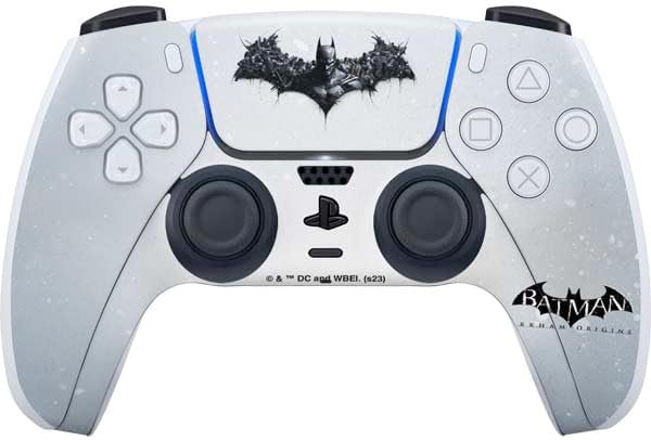 Skinit Decal Gaming Skin Compatible with PS5 Controller - Officially Licensed DC Comics Arkham Origins Batman in Action Pose Design
