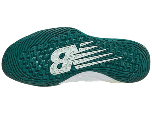 New Balance New Balance Men's Fresh Foam X CT-Rally V1 Hard Court Tennis Shoe, Sea Salt/Green, 7 M