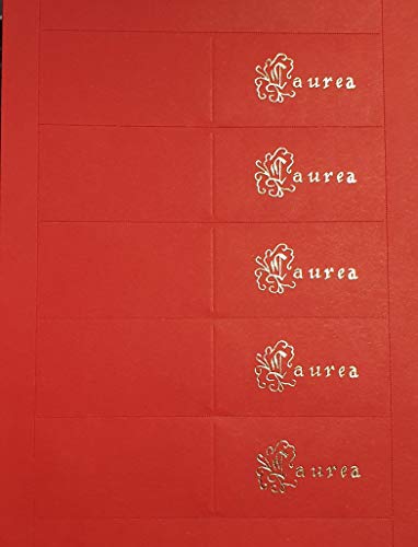 35 bigliettini per laurea color rosso, bomboniera