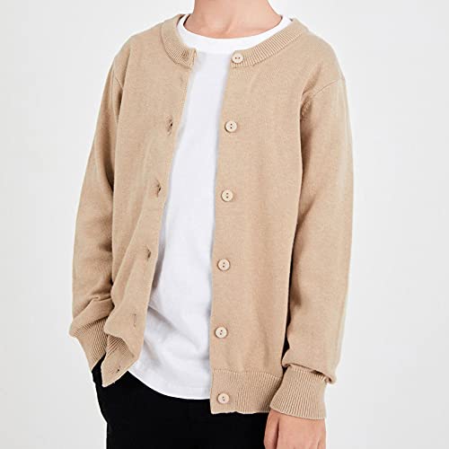 Girls Cardigan Casual Button-up Knit Sweater3