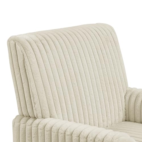 Sillón Plegable Tela Peluche Beige miniatura 5