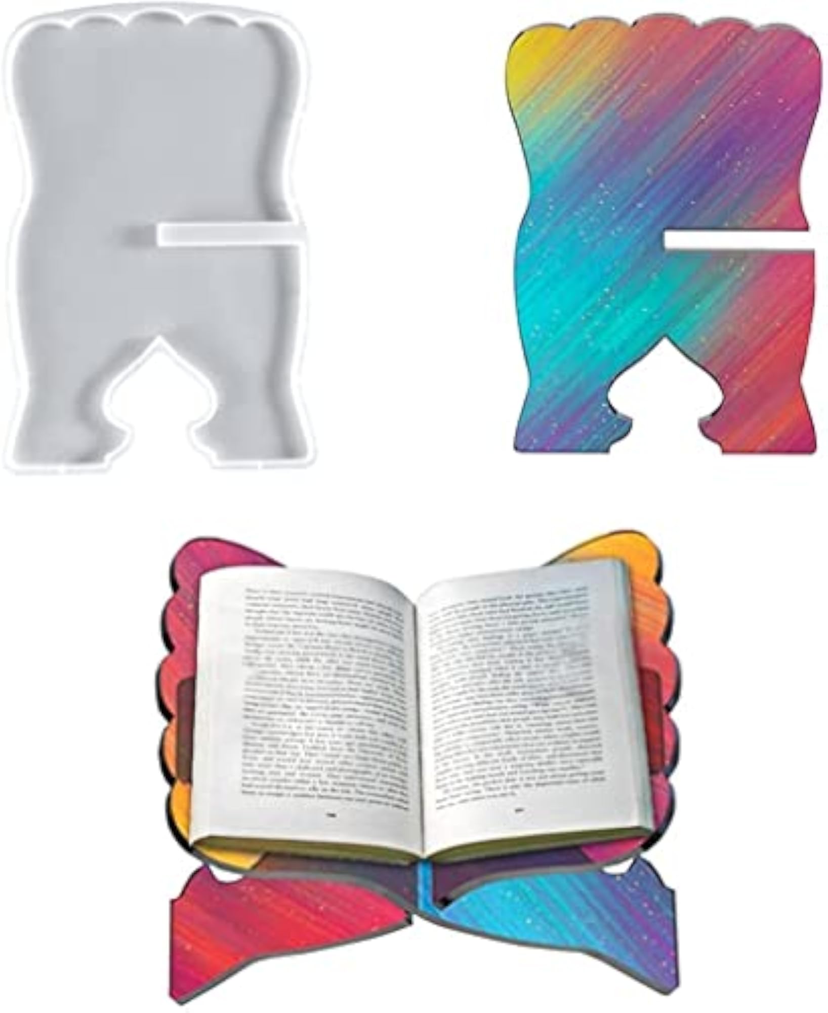 Book Holder Resin Casting Molds for DIY Projects