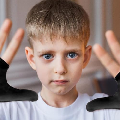 Image of 4pcs Thumb Sucking Guard Gloves Kids Anti Thumb Sucking Glove Chewy Compression Thumb Sucking Stop Nail Biting Finger Biting Glove for Kids Thumb Guard for Ages 5-12
