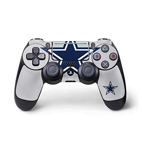 Skinit Decal Gaming Skin Compatible with PS4 Pro/Slim Controller - Officially Licensed NFL Dallas Cowboys Large Logo Design