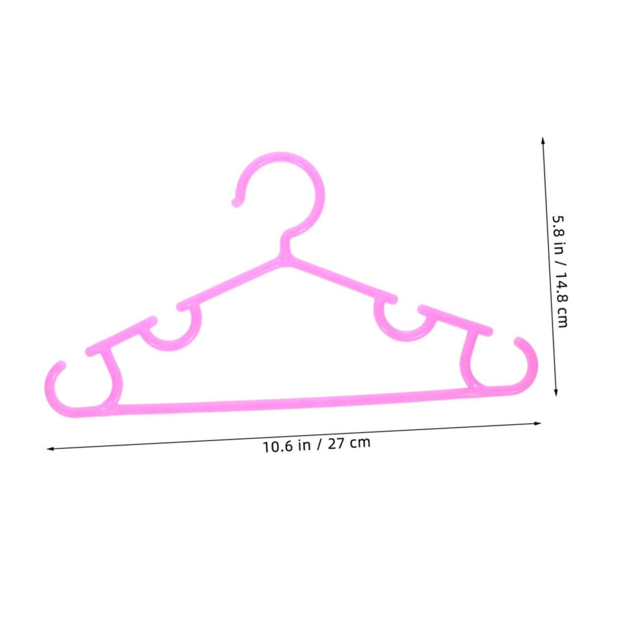 Cabilock 20pcs Children Hanger Sweater Hangers Dog Hangers Hangers Coat Hangers Nursery Clothes Hangers Scarf Hanger Childrens Hangers Pant Hangers Wardrobe Hanger Pp Pink